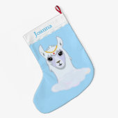 Mooi Llama Grote Kerstsok (Achterkant (Hangend))