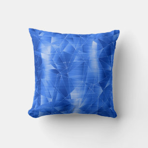 Mooi Luxe Royal Blue Geometrical Pattern Kussen