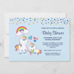 Mooi Mama & Baby Eenhoorn Magische Baby Shower Kaart
