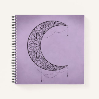 Mooi Mandala Crescent Moon Design Patroon Notitieboek