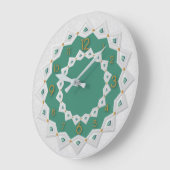 Mooi mandala wit grote klok (Hoek)