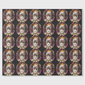 Mooi mannelijk carnavalmasker cadeaupapier (Vlak)