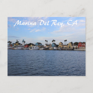 Mooi Marina Del Rey Briefkaart! Briefkaart