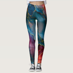 Mooi marmer en goud leggings
