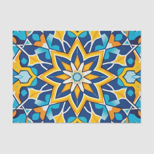 Mooi Marokkaans tegel patroon Tissuepapier (Voorkant)