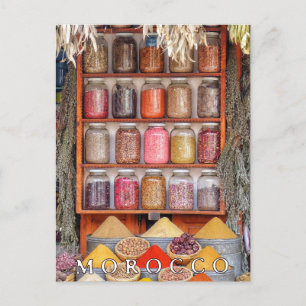 Mooi Marokko Marrakesh Rode Oude Stad Souvenir Briefkaart