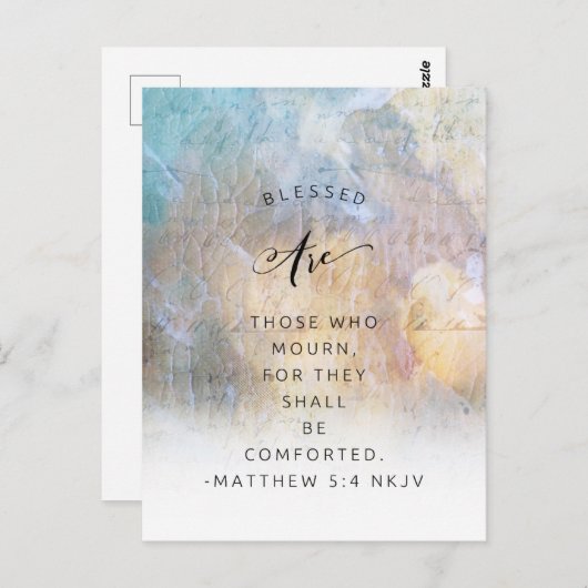 Mooi Mattheüs 5:4 ansichtkaart: Inspirerend Briefkaart (Voorkant / Achterkant)