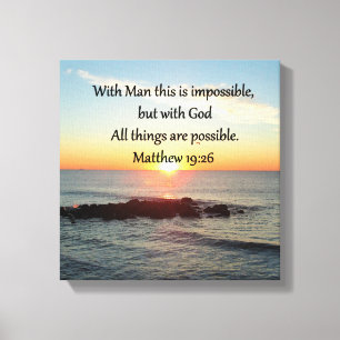 MOOI MATTHEW 19:26 FOTODESIGN CANVAS AFDRUK