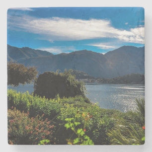 Mooi meer Como Italië Stenen Onderzetter