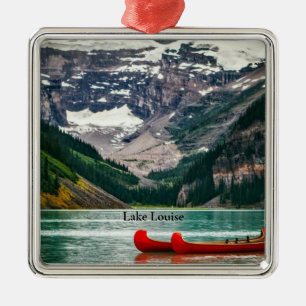 Mooi meer Louise, Canada Metalen Ornament