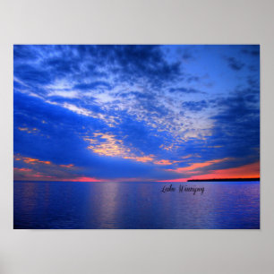 Mooi meer Winnipeg Poster