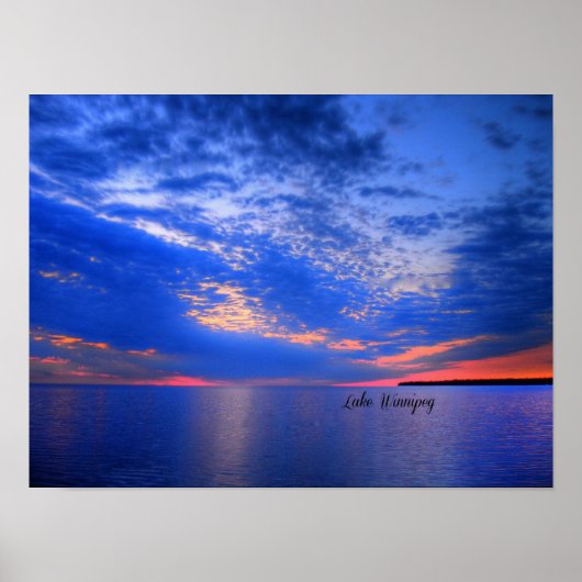 Mooi meer Winnipeg Poster (Voorkant)