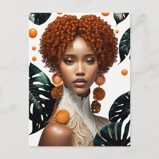 mooi meisje briefkaart (Voorkant)