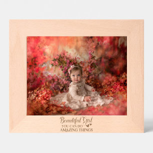 Mooi meisje dat je geweldig kunt doen gegraveerde lijstjes