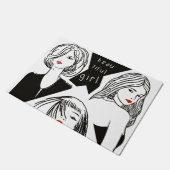 mooi meisje deurmat (Schuin)