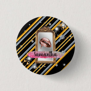 Mooi meisje Gift Elegant Chic Custom Ronde Button 3,2 Cm
