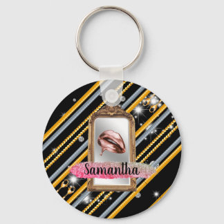 Mooi meisje Gift Elegant Chic Custom Sleutelhanger