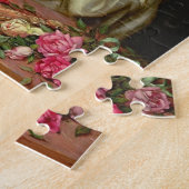 mooi meisje met briefje legpuzzel (Zijkant)