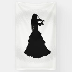 Mooi meisje met zigeunersport spandoek