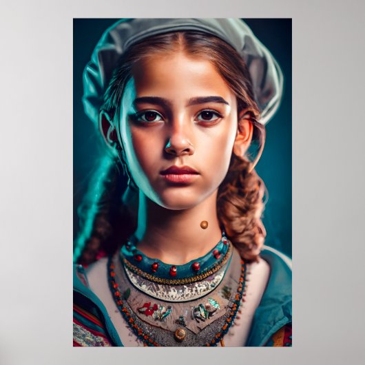 mooi meisje poster (Voorkant)