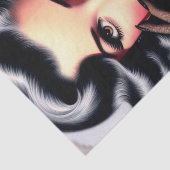  mooi meisjesportret tissuepapier (Detail)