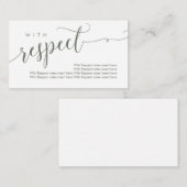 Mooi met respect informatiekaartje (Voorkant / Achterkant)