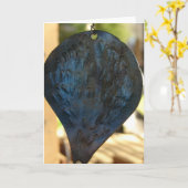 Mooi Metaal Leaf Kaart (Gele Bloem)