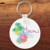 Mooi Miami Florida Sleutelhanger (Voorkant)
