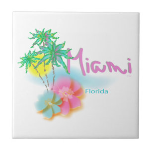 Mooi Miami Florida Tegeltje