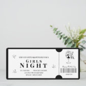 Mooi Minimalistisch Meidenavond Certificaat Kaart (Staand voorkant)