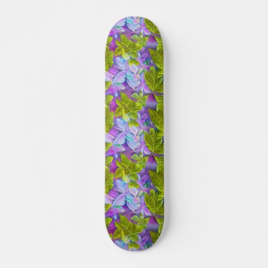 Mooi modern Leafy Pattern Skateboard (Voorkant)