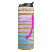 Mooi modern Monogram Thermosbeker (Gedraaid links)