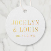 Mooi Modern Trouwen Bedankjes Labels (Voorkant)