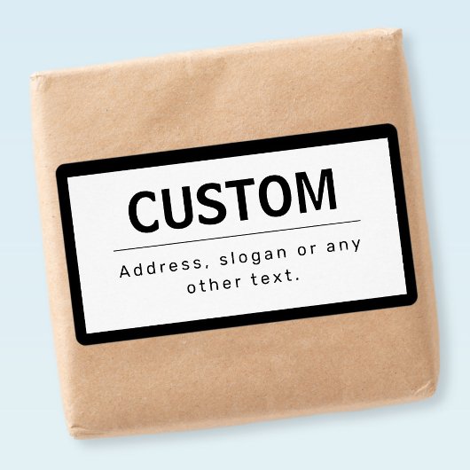 Mooi moderne bewerkbare tekst | Zwart & Wit Etiket