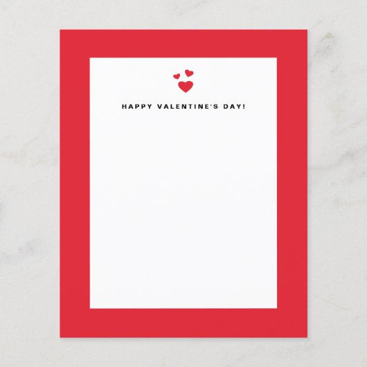 Mooi moderne kalligrafie Valentijnsdag kaart met f (Achterkant)