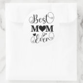 Mooi Moederdag cadeau Ronde Sticker (Tas)