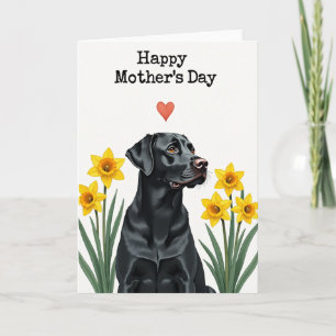 Mooi Moederdag Hond Kunstkaart Kaart