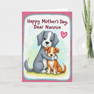 Mooi Moederdag Honden Kaart