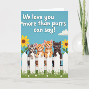 Mooi Moederdag Kitten Kaart