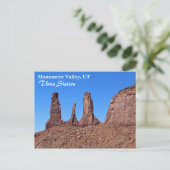 Mooi Monument Valley, drie zussen Briefkaart! Briefkaart (Staand voorkant)