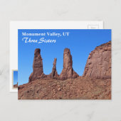 Mooi Monument Valley, drie zussen Briefkaart! Briefkaart (Voorkant / Achterkant)