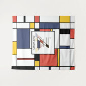 Mooi neoplasticisme kunst monogram. Letter Z Wandkleed (Voorkant (horizontaal))