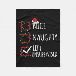 Mooi nicht links zonder toezicht kerstlijstfinanci fleece deken