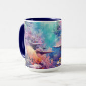Mooi Onderwater Zee Uitzicht Mok (Voorkant links)