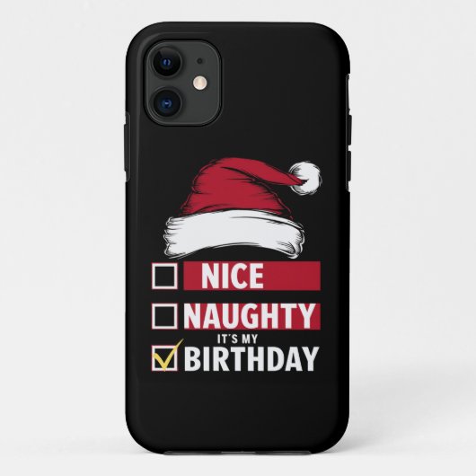 Mooi ondeugend Het is mijn verjaardag Kerstlijst K Case-Mate iPhone Case (Achterkant)
