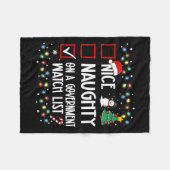 mooi ondeugend op een lijst van regeringshorloges fleece deken (Voorkant (Horizontaal))