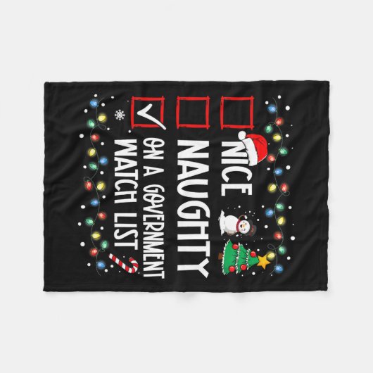 mooi ondeugend op een lijst van regeringshorloges fleece deken (Voorkant (Horizontaal))