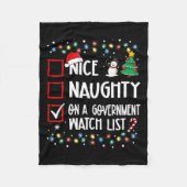 mooi ondeugend op een lijst van regeringshorloges fleece deken (Voorkant)
