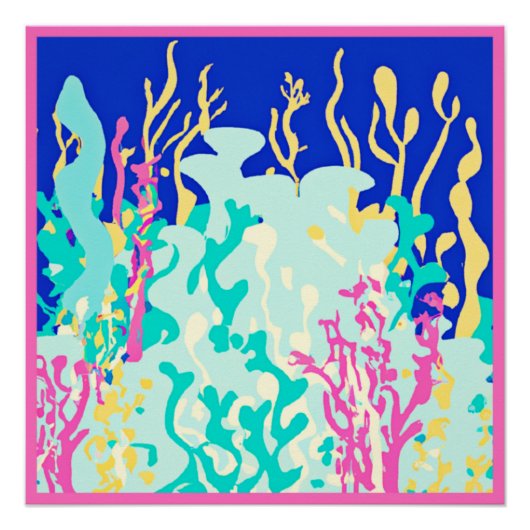 Mooi ontwerp voor oceaanpatronen. Bestel nu Perfect Poster (Voorkant)