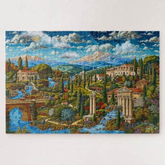 Mooi oud Romeins dorp Legpuzzel